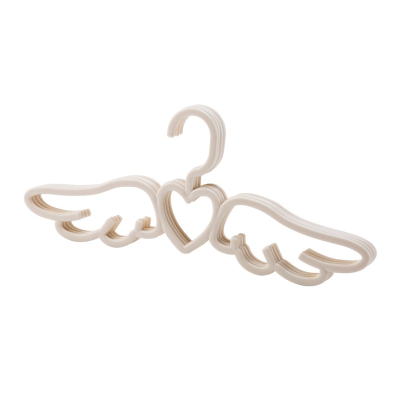 Móc Nhựa Treo Quần Áo / Cà Vạt / Đồ Lót Hình Cánh Thiên Thần Trái Tim Siêu Đáng Yêu