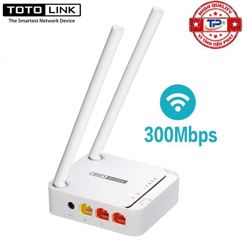 Bộ phát WiFi ToToLink N200RE tốc độ 300Mbps chuẩn N - MiNi Router