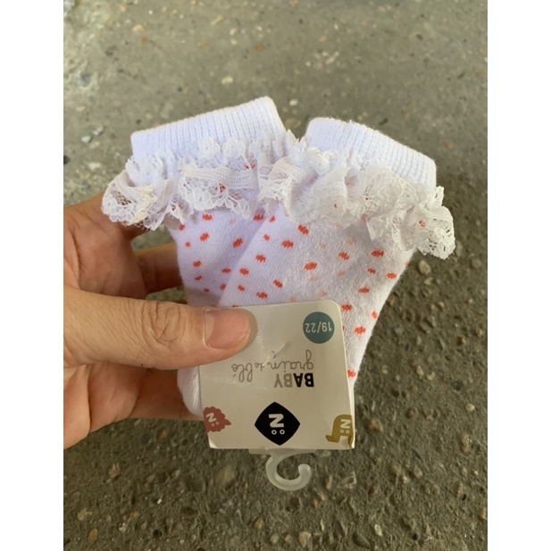 Tất Bi ĐỎ Ren cho bé 0-9 tháng