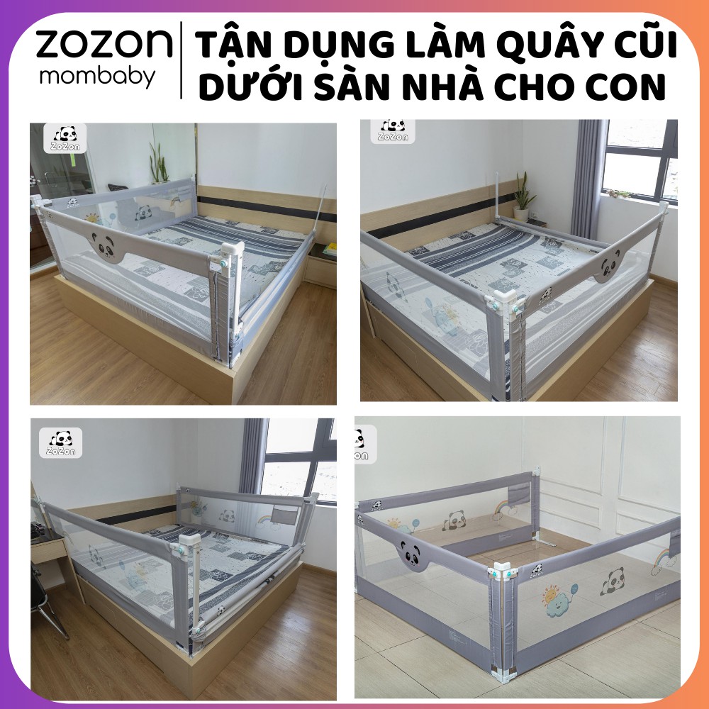 [QUÀ TẶNG Khẩu trang cho bé]Thanh chắn giường cho bé] chặn giường an toàn 1m6 1m8 2m 2m2 (giá 1 thanh)