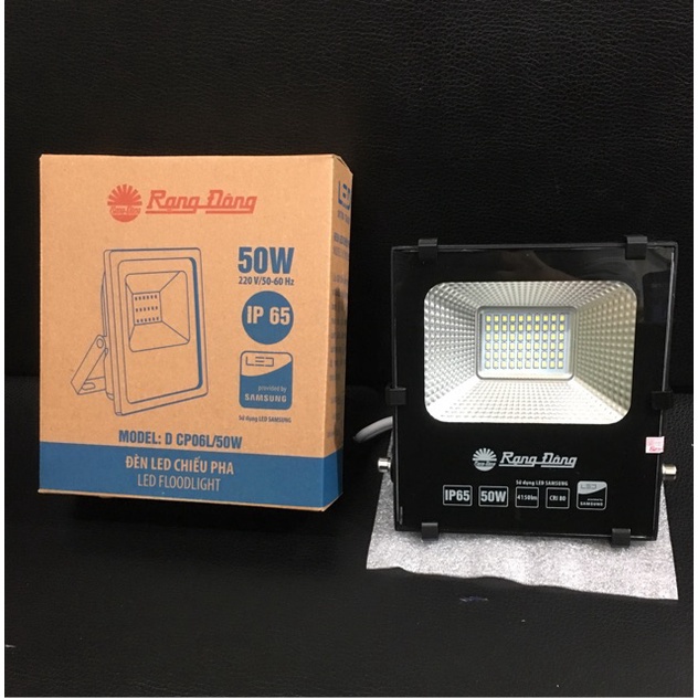 Đèn LED chiếu pha 50W Rạng Đông kiệm điện năng chống nước IP65 tuổi thọ 20000 giờ