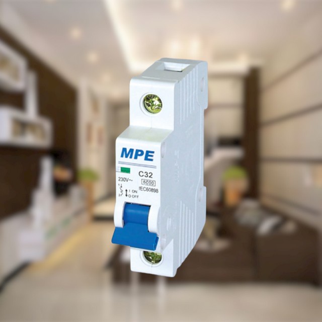 CẦU DAO TỰ ĐỘNG 1P-6A/10A/16A/20A/25A/32A/40A/50A/63A ICU 6KA / 4.5KA CAO CẤP MPE (MP6-C1)