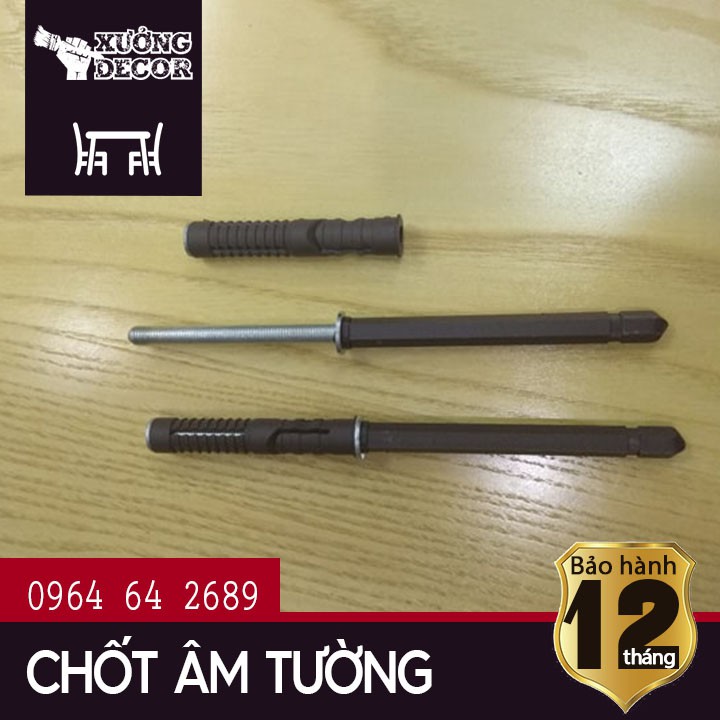 Chốt âm kệ treo tường loại thẳng 14.7cm