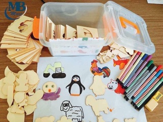 Khuôn vẽ gỗ cho bé