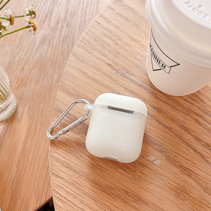 Vỏ Bảo Vệ Hộp Sạc Tai Nghe AirPods 1 2 Pro Bằng Silicon Trong Suốt Dạ Quang Họa Tiết Hoa Nhiều Màu Tùy Chọn