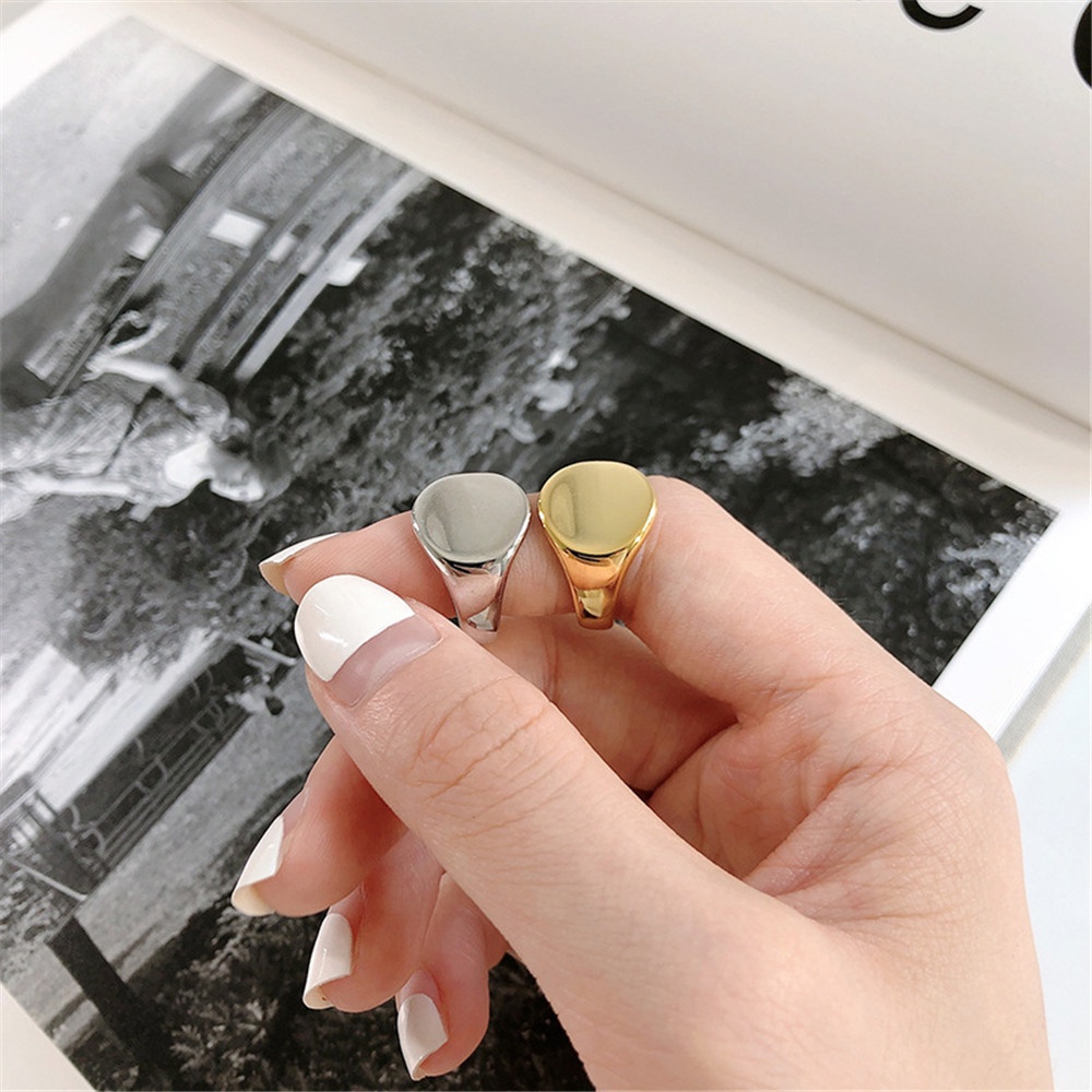 Nhẫn hở kiểu dáng hình học có thể điều chỉnh thời trang
