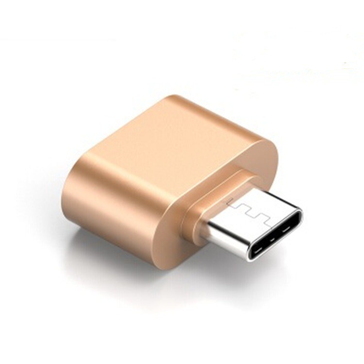 Đầu chuyển đổi USB sang Type C kim loại, Đầu chuyển đổi cổng Micro USB sang giắc type C cho điện thoại Samsung Huawei