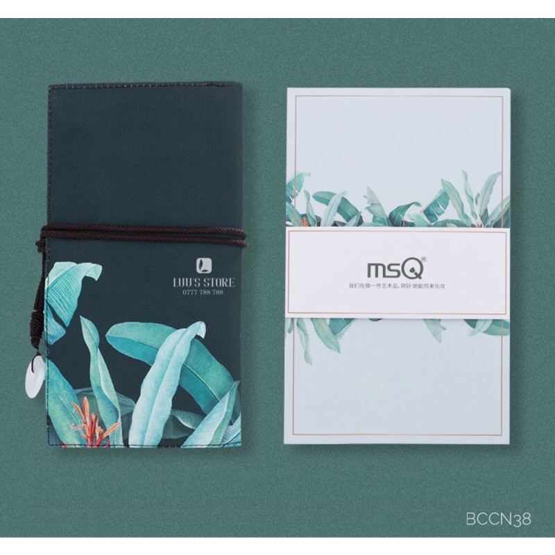 Bộ Cọ MSQ Xanh Rêu Túi Hoa 14 Cây BCCN38