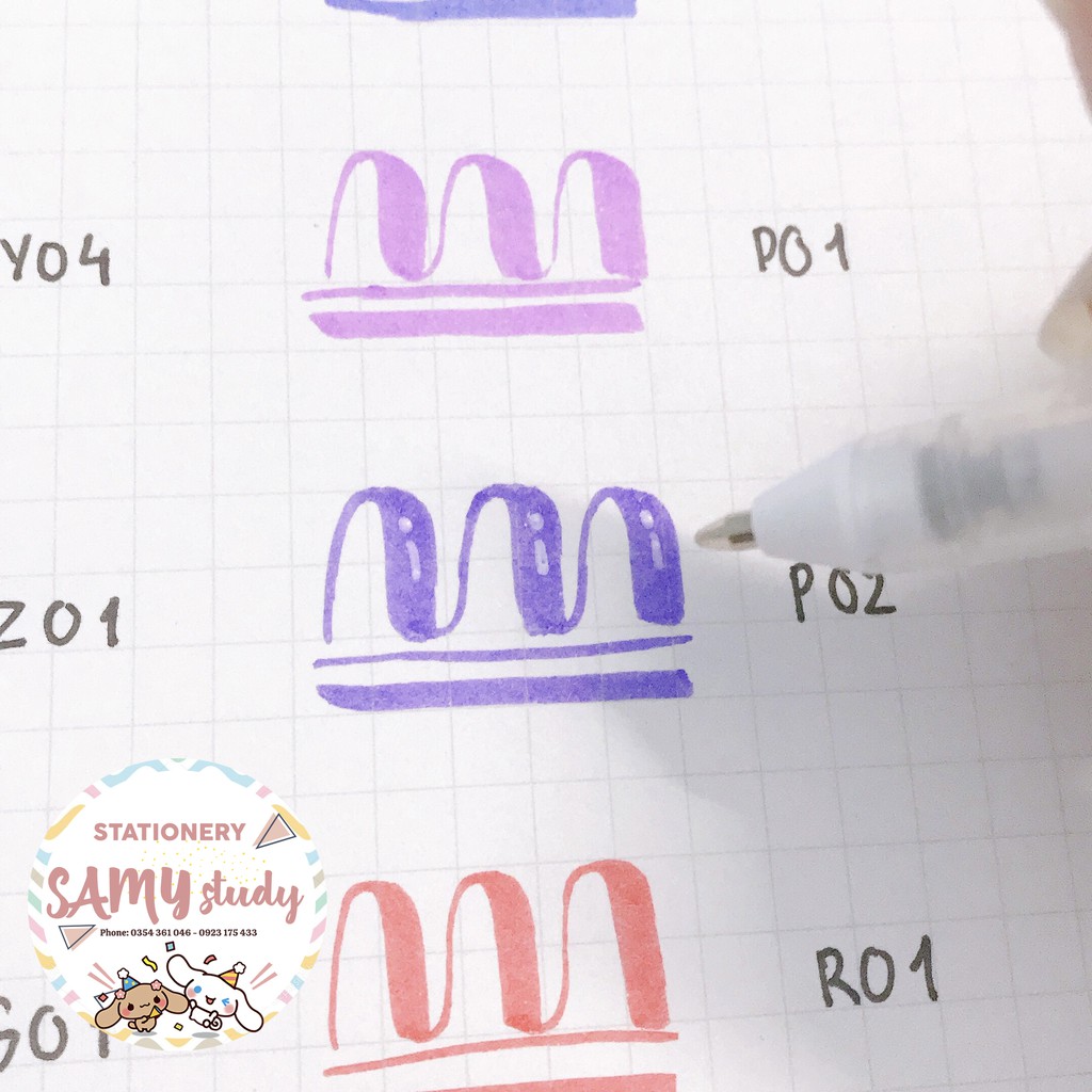 BÚT GEL TRẮNG GIÁ RẺ TRANG TRÍ SỔ TAY BULLET JOURNAL PLANNER