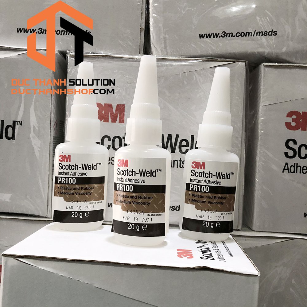 KEO SIÊU DÍNH 3M PR100 - SCOTCH-WELD™ PLASTIC & RUBBER INSTANT ADHESIVE PR100