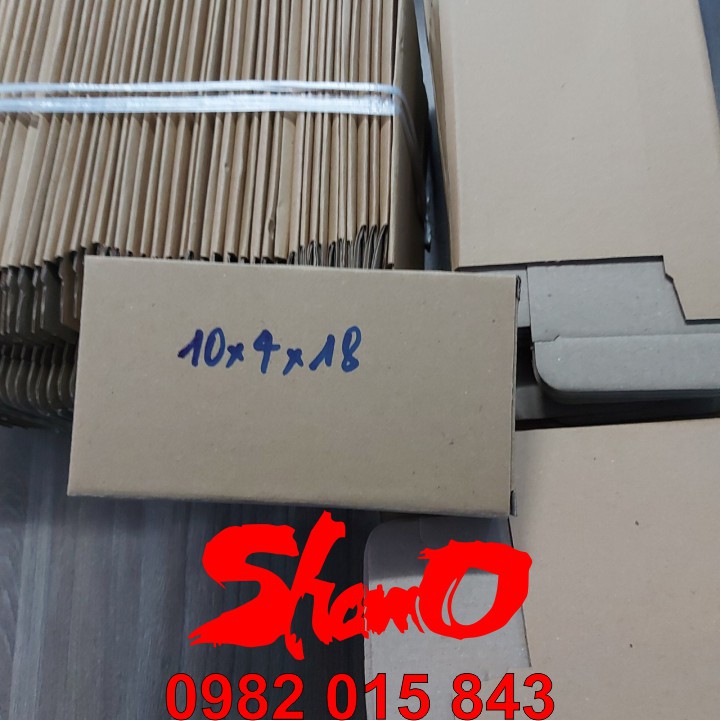 [ 50 chiếc ] Hộp carton KT: 18cm x 10cm x 4cm – Dùng trong công tác đóng hàng hỗ trợ vận chuyển - Hộp COD