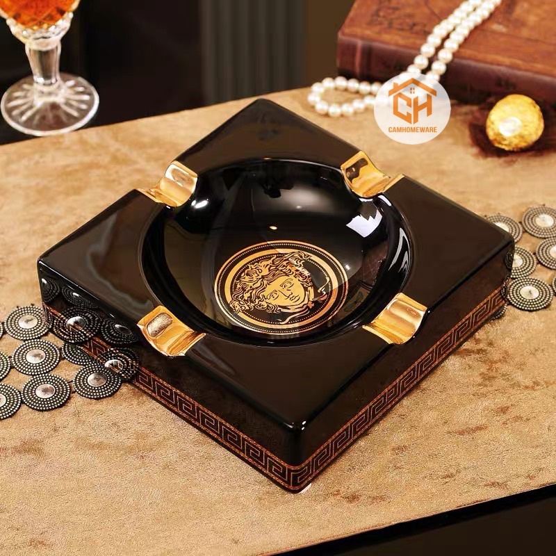 Gạt Tàn thuốc, Gạt Tàn Sứ Cao Cấp LV, Versace