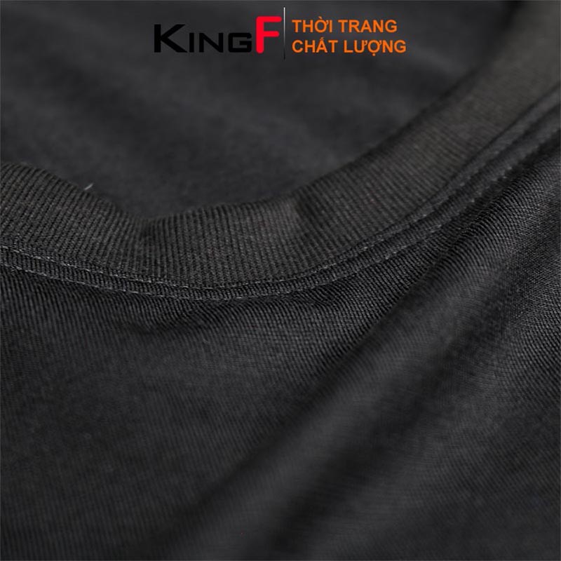 Áo phông trơn áo thun Tay lỡ Form rộng Unisex KINGF cho nam nữ - Chất vải cotton dày dặn thoáng mát