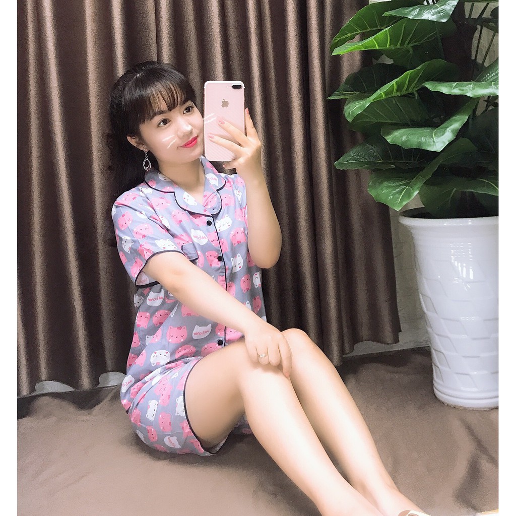 [ Kate thái loại 1]Pijama tay ngắn quần Cộc