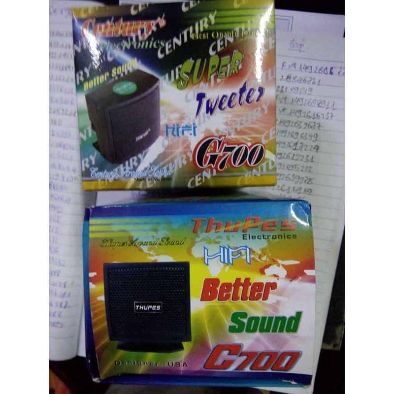 LOA TREBLE THẠCH ANH G700 - giá 1 đôi