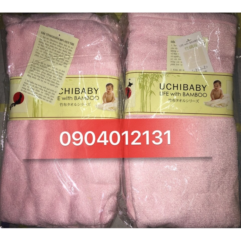 Khăn tắm Uchibaby sợi tre