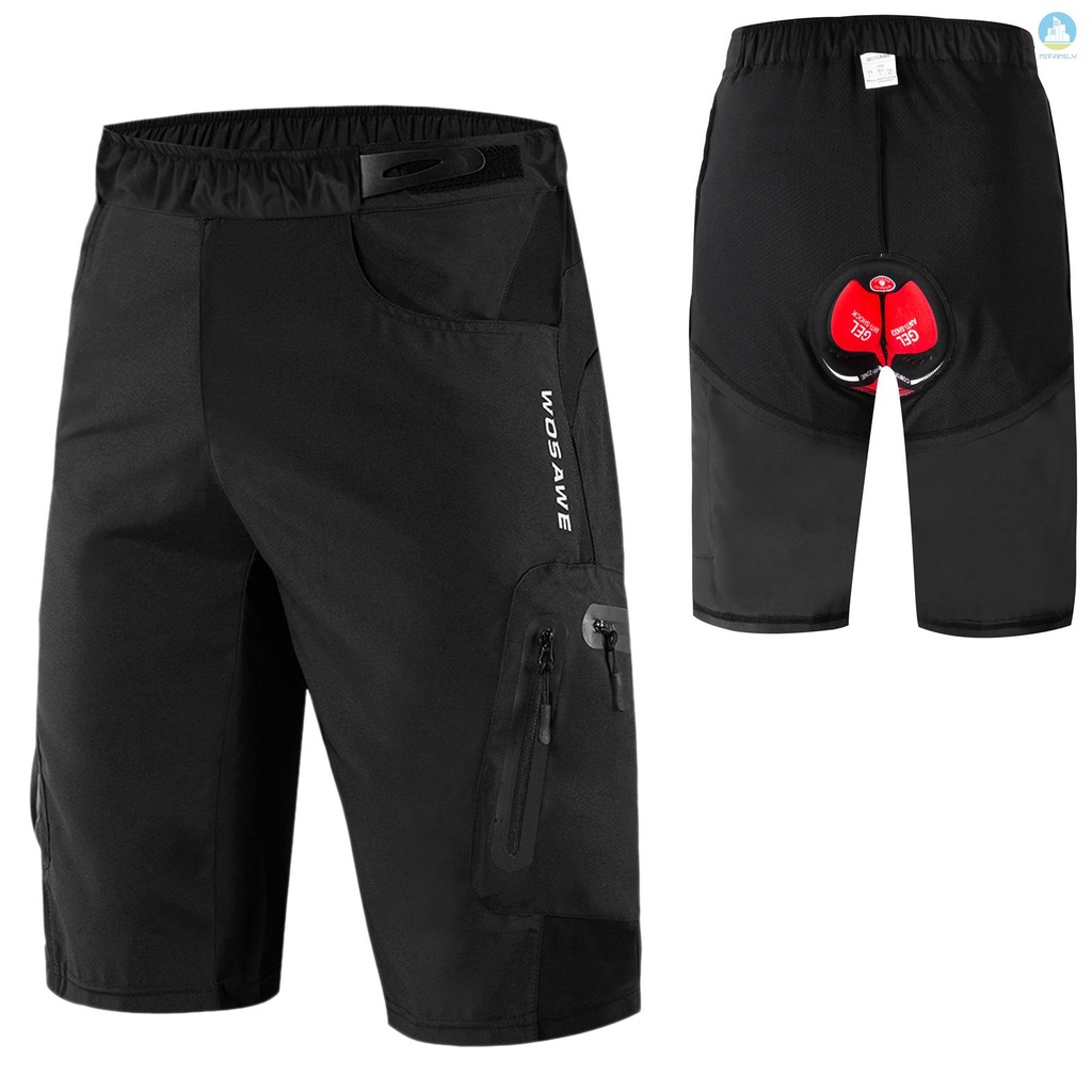 Mới Quần Short Đạp Xe Leo Núi 2 Trong 1 Nhanh Khô Thoáng Khí Có Đệm 3d Cho Nam