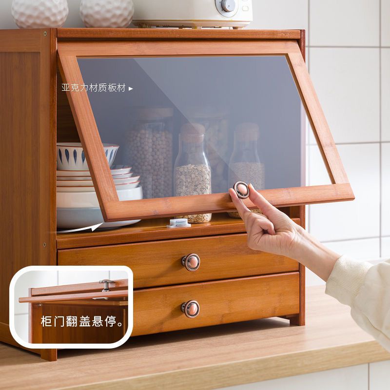 Tủ Đựng đĩa bát gia vị Nhiều Tầng Đa Năng Chống Bụi chống côn trùng Cho Nhà Bếp