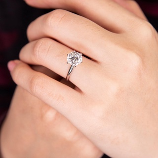 [HOTSALE] KL0108 Nhẫn Bạc Nữ Kylan Silver Kim Cương Nhân Tạo 8 Ly (không kèm hộp nhung)