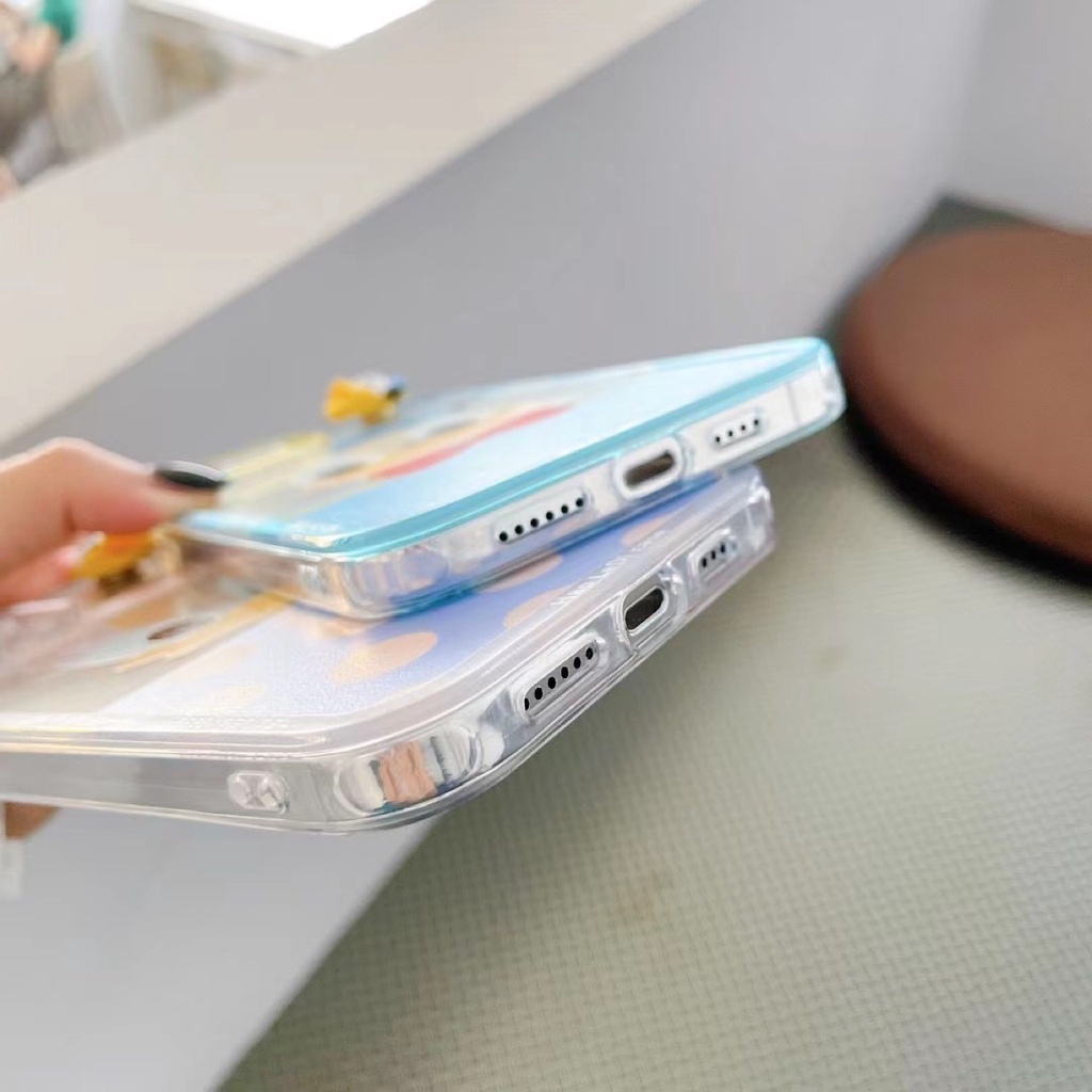 Ốp Điện Thoại TPU Mềm Chống Sốc In Hình Vịt Dễ Thương Cho IPhone 11 12 13 Pro Max 12 13 XS Max XR 6 7 8 Plus