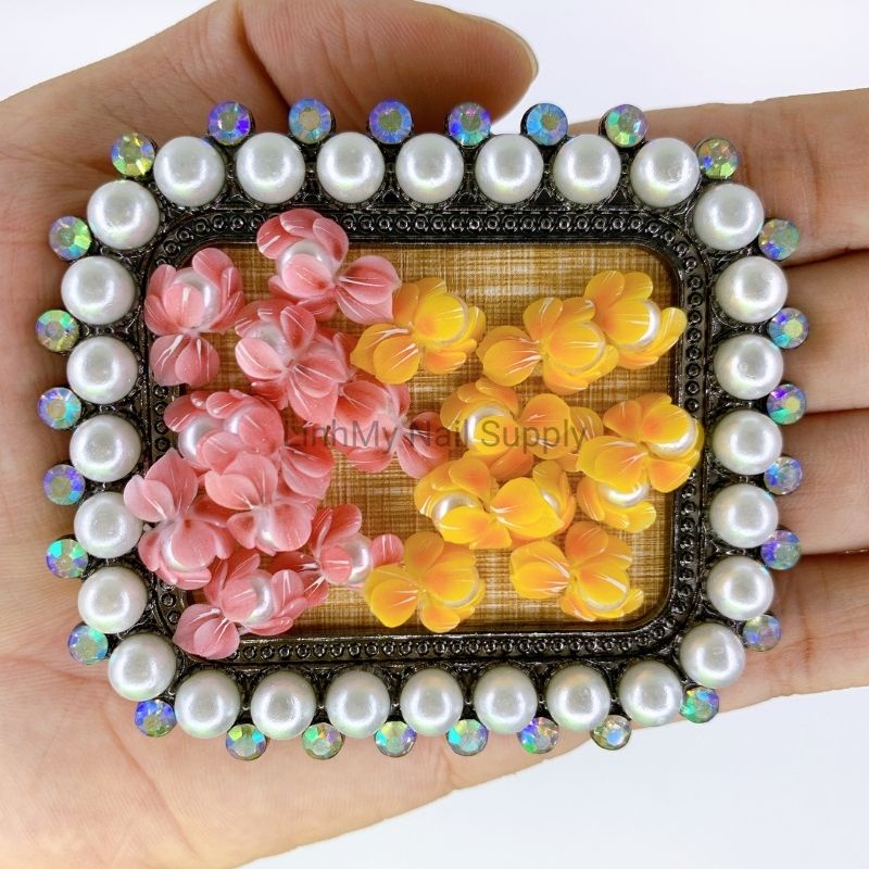 Hoa Bột Gắn Móng Nail, Hoa Bột Nail Kiểu Hoa Ly Đuôi Cá