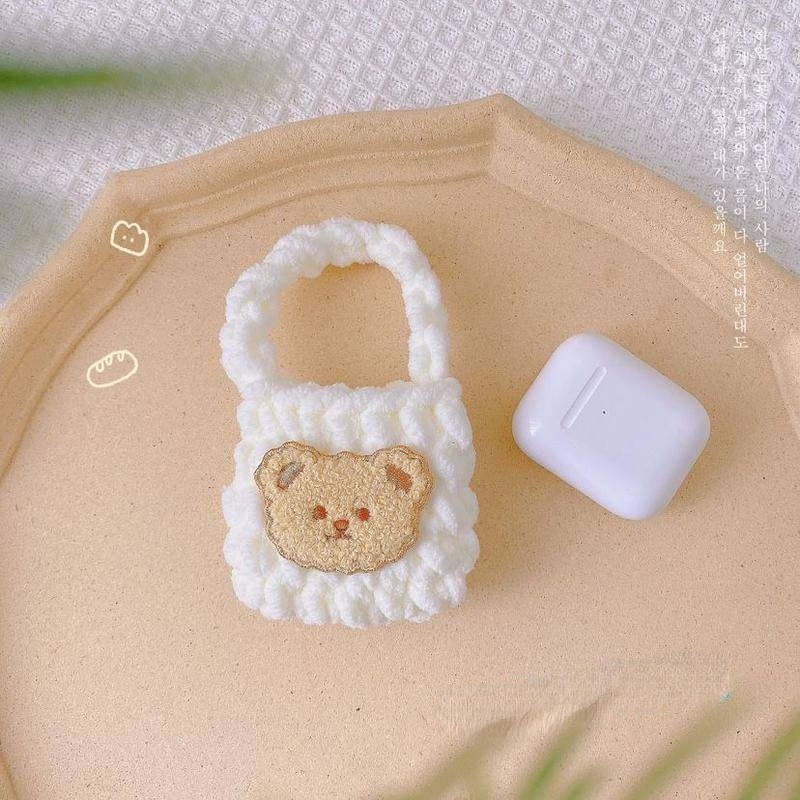 Vỏ Bảo Vệ Hộp Sạc Tai Nghe AirPods Bằng Chất Liệu Dệt Kim Diy