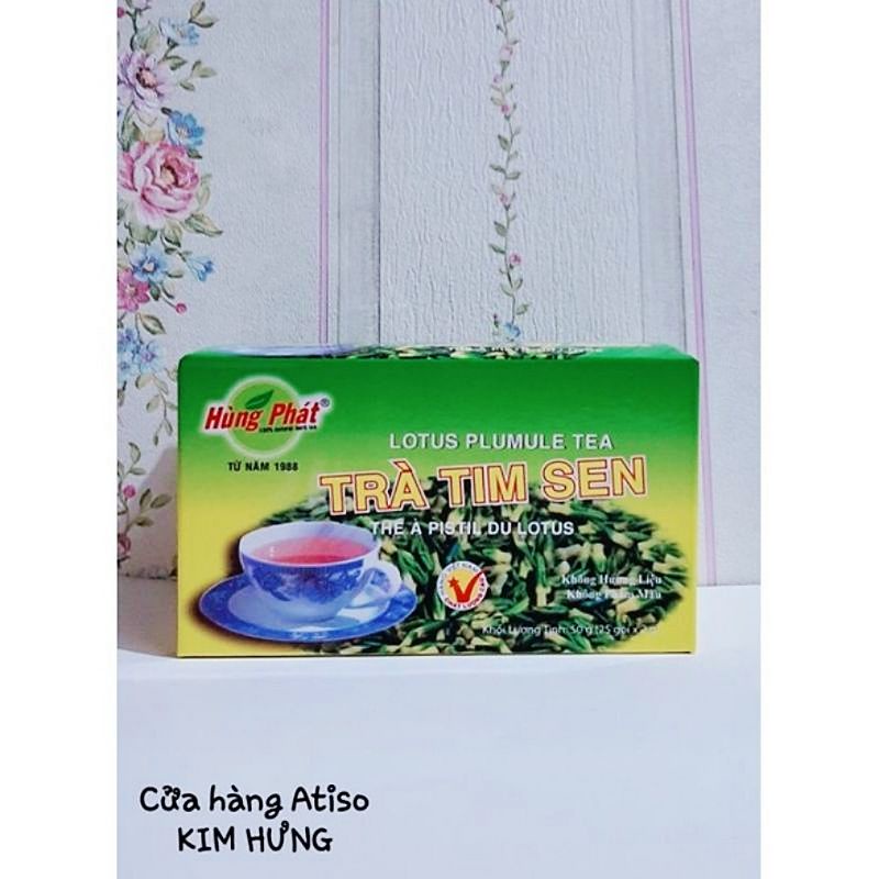 TRÀ TÚI LỌC TIM SEN HÙNG PHÁT (50G) (25 GÓI NHỎ)