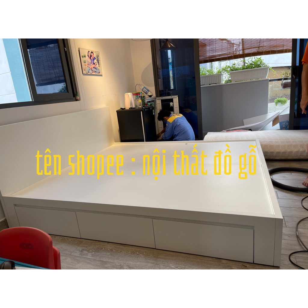 GIÁ XƯỞNG giường gỗ MDF lõi xanh chống ẩm(nhiều màu)