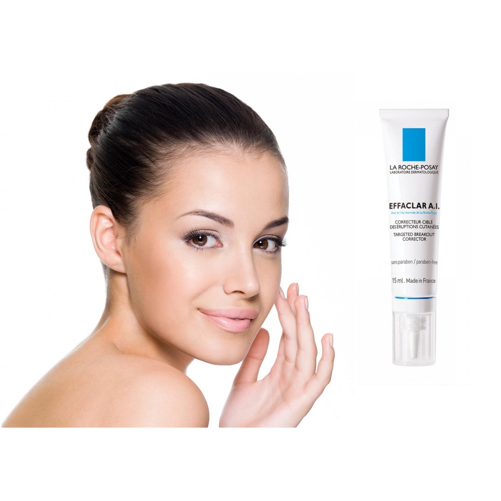 Kem giảm mụn chuyên biệt dành cho các đốm mụn La Roche-Posay Effaclar A.I. 15ml