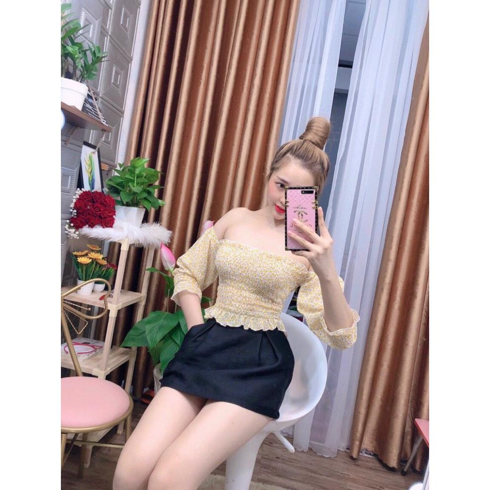 áo kiểu nữ, vải chifone thiết kế dài tay xinh xắn