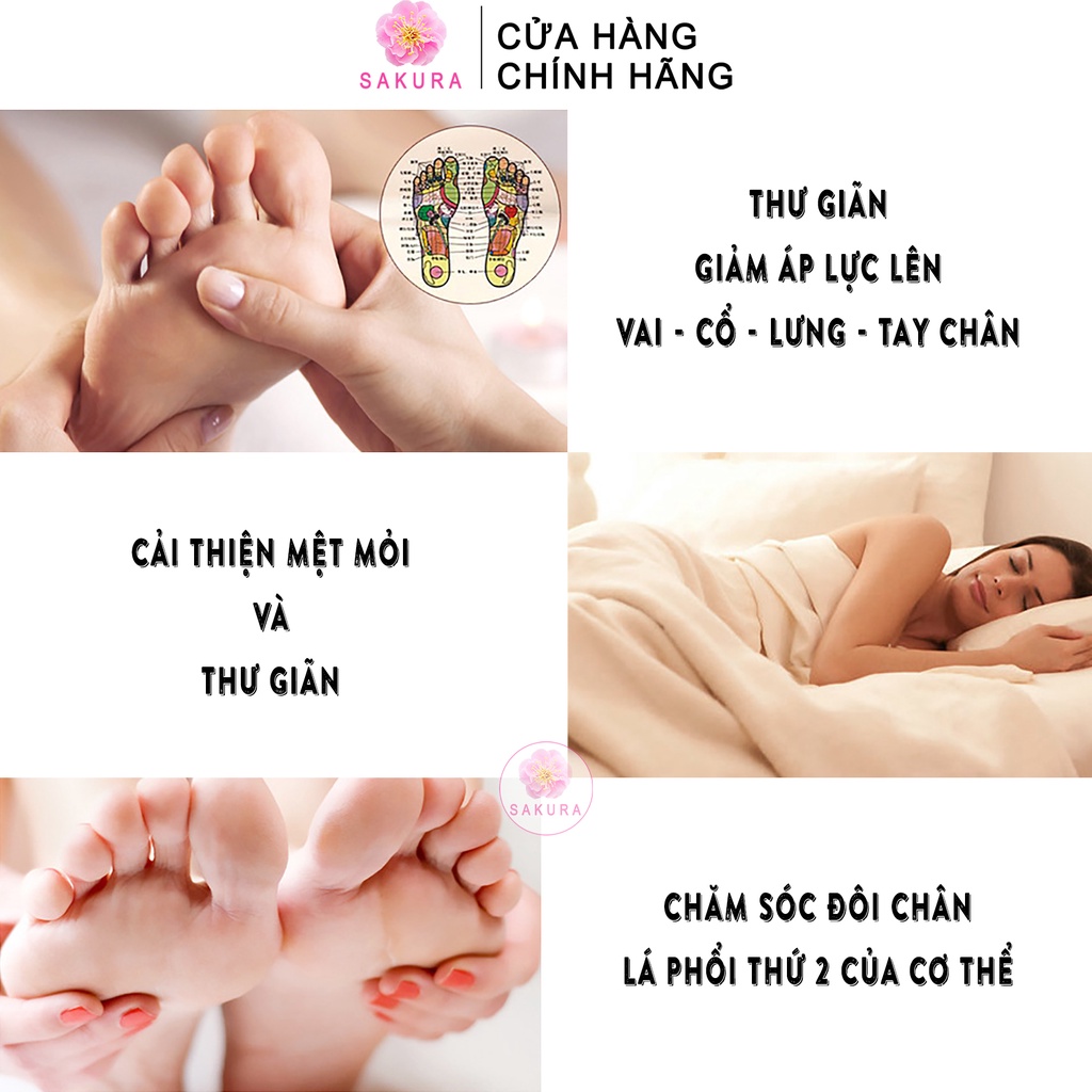 Miếng dán chân IMAGES Hộp 10 miếng dán thải độc chân nội địa trung Sakura