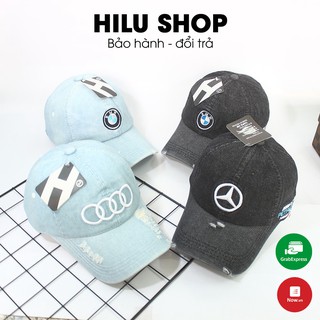 Nón Lưỡi Trai Jeans Cao Cấp Logo Xe BMW AUDI MERCEDES-BENZ Vải XK / mu luoi trai jean / non ket / mũ kết