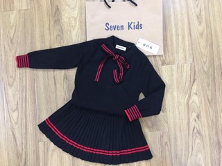 Set váy len mịn bé gái 8-30kg