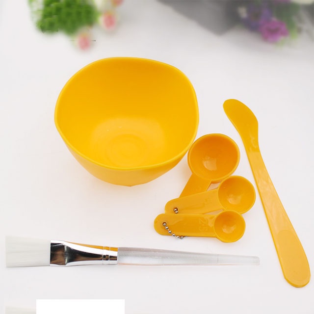 Bộ chén trộn mặt nạ - chén trộn mask, kem, mỹ phẩm bằng nhựa gồm 6 món dễ dàng sử dụng tại nhà