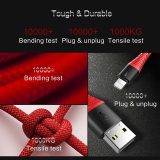 Cáp sạc nhanh iPhone hãng Rock dài 1.2m