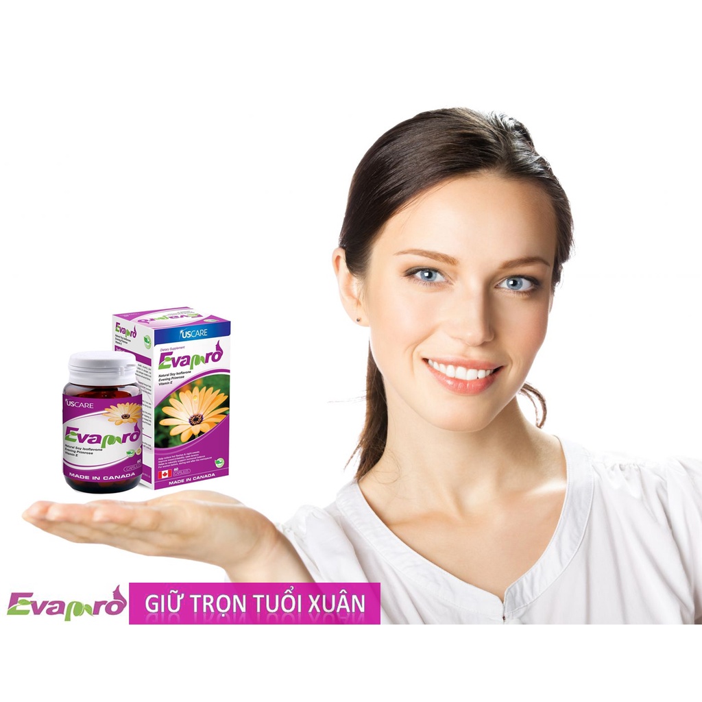 Evapro (Hộp 60 viên) Tăng Cường Sinh Lý Nữ và Cân Bằng Nội Tiết Tố Nữ Evapro (Hộp 60 viên)