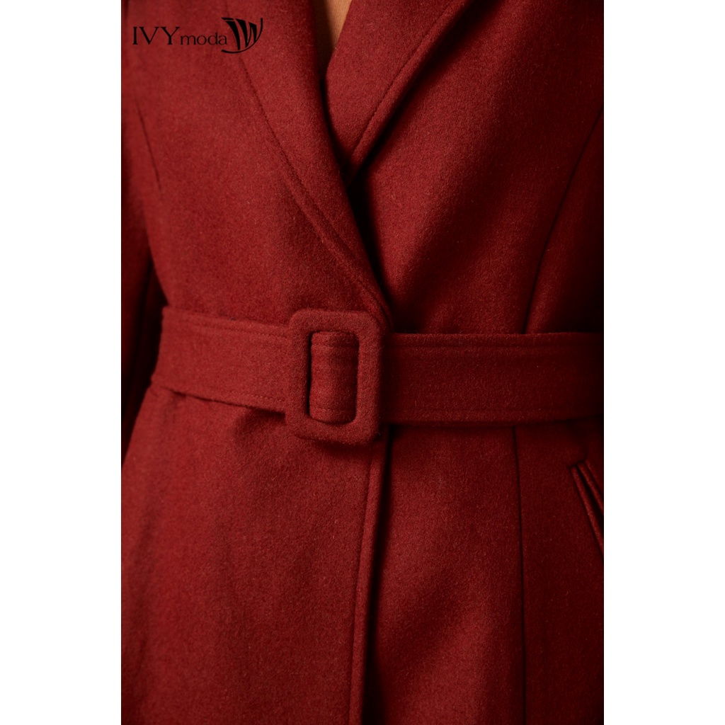 Áo khoác dạ nữ dáng eo IVY moda MS 71M7032