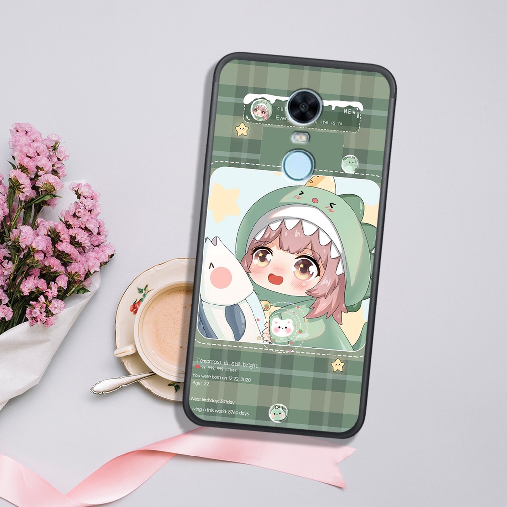 [HOT]ỐP XIAOMI REDMI 5 - REDMI NOTE 3 - REDMI 5 PLUS  , IN HÌNH KHỦNG LONG CHIBI SIÊU DỄ THƯƠNG.