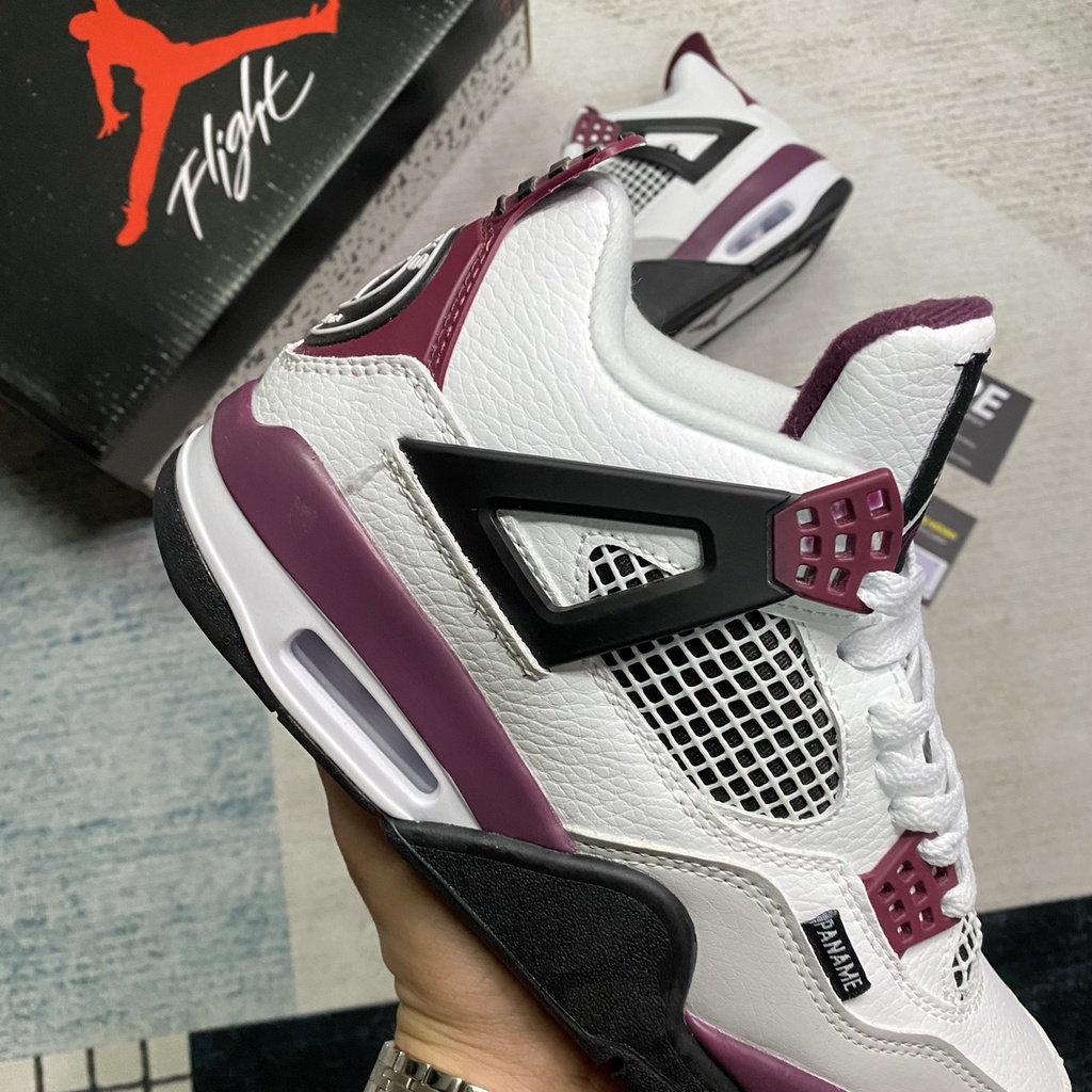 Giày Jordan4 Retro PSG Paris Saint - Germain White/Purple/Black - Phiên bản 1:1 | Hype Sneaker .