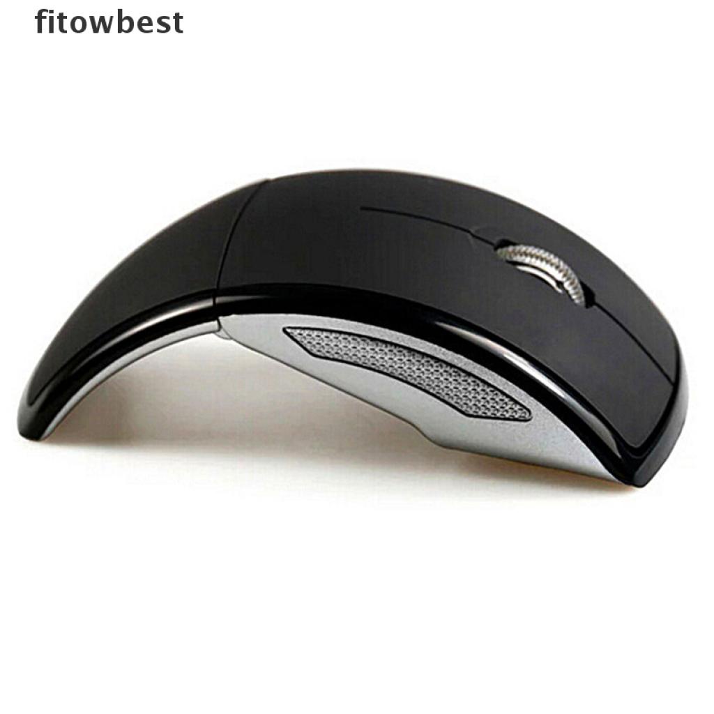Fbvn Optical 2.4G Foldable Wireless Mouse Cordless Mice USB Folding Mouse Receiver Jelly