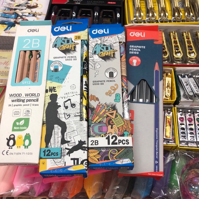 Hộp bút chì DeLi 2B 12 cái