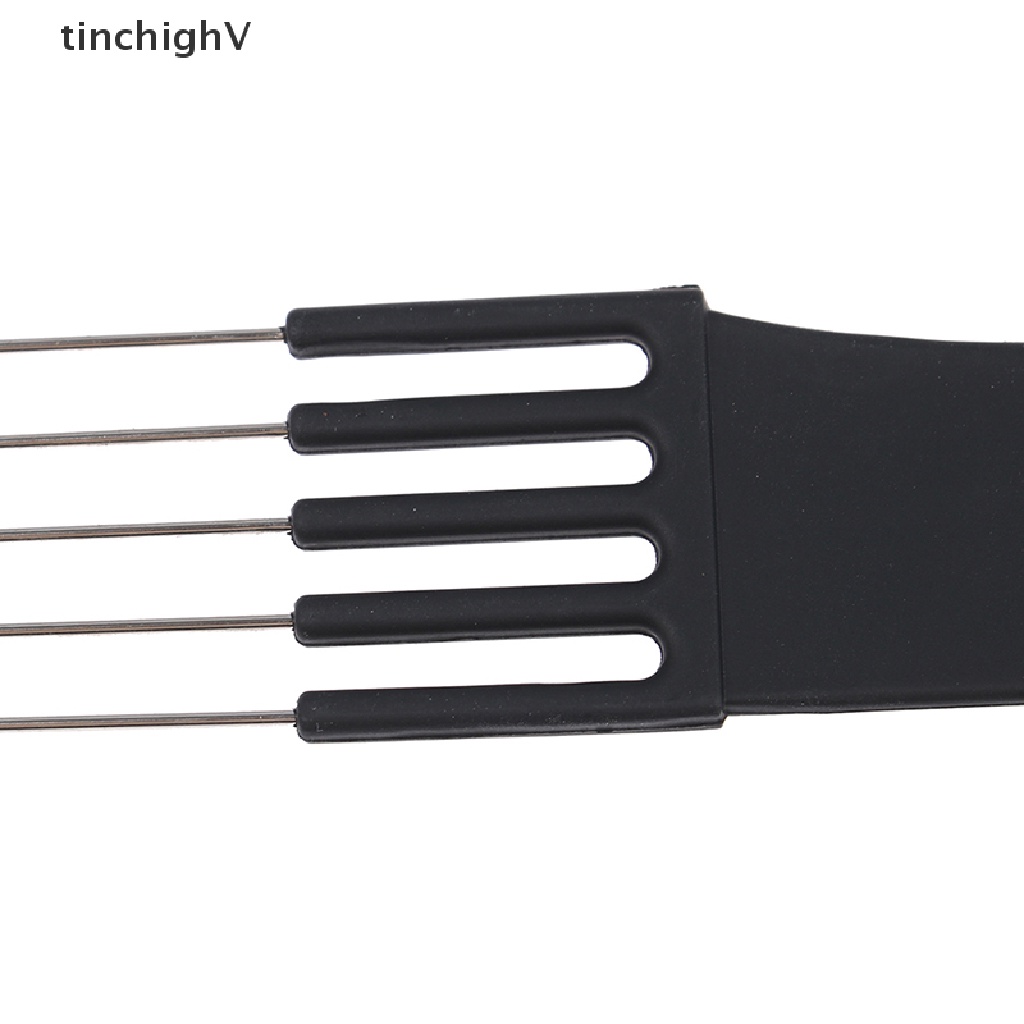 [Hàng mới về] Lược chải tóc hai mặt răng kim bằng thép cho salon