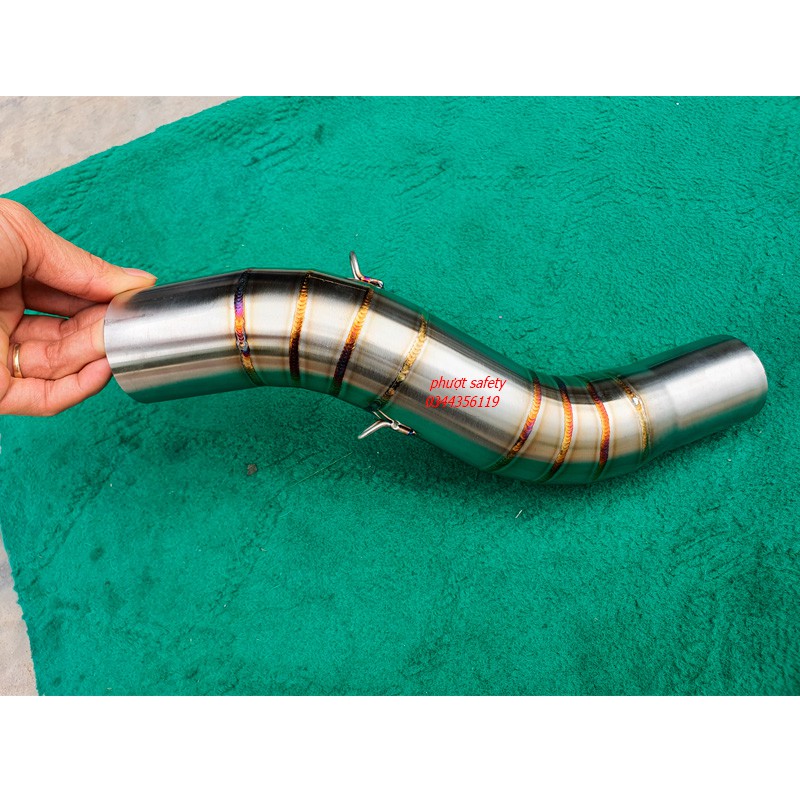 Cổ pô CB500F, 500X, CBR500 Slip on inox 304