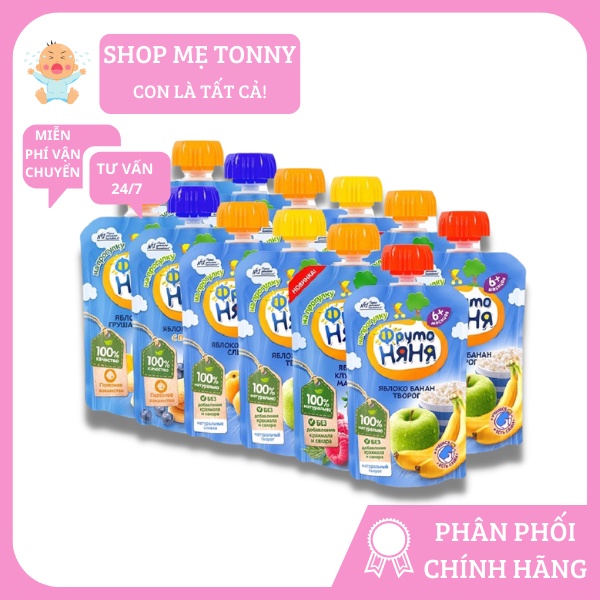 Hoa quả nghiền Fruto cho bé từ 4 tháng tuổi