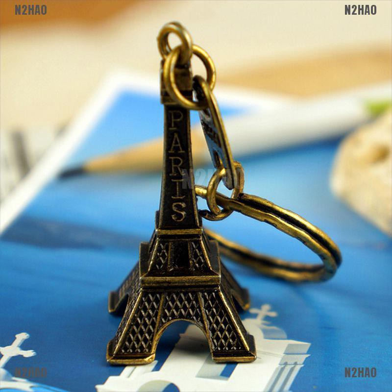 Móc khóa hình tháp Eiffel mini phong cách retro xinh xắn