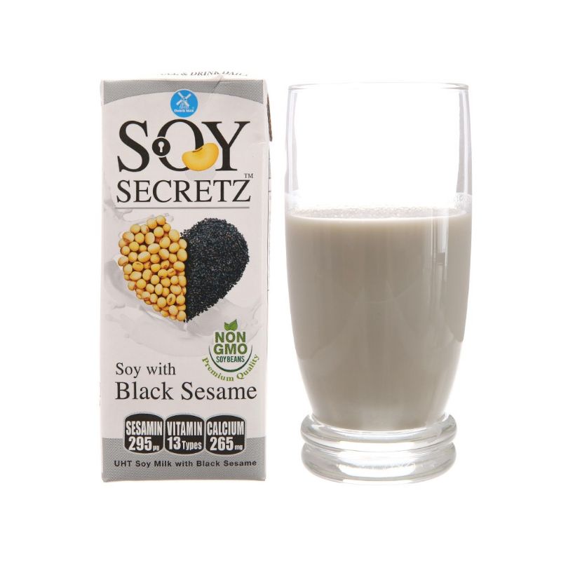 Lốc 4 Sữa Đậu Nành Soy Secretz Mè Đen Hộp Giấy 180Ml