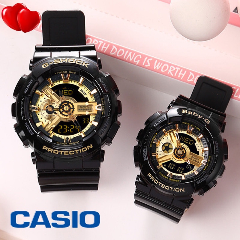 (Chính hãng 100%) Đồng hồ cặp đôi CASIO Bán chính hãng Đồng hồ chống sốc CASIO Baby G dành cho nữ Bán chính hãng Nhật Bản GA110 CASIO G Sh