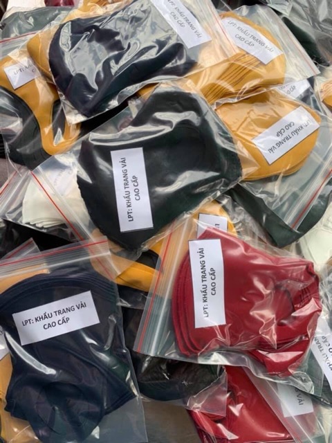 [KHO SỈ] COMBO KHẨU TRANG POLY 2 DA CAO CẤP KHÁNG BỤI TÁI SỬ DỤNG NHIỀU LẦN