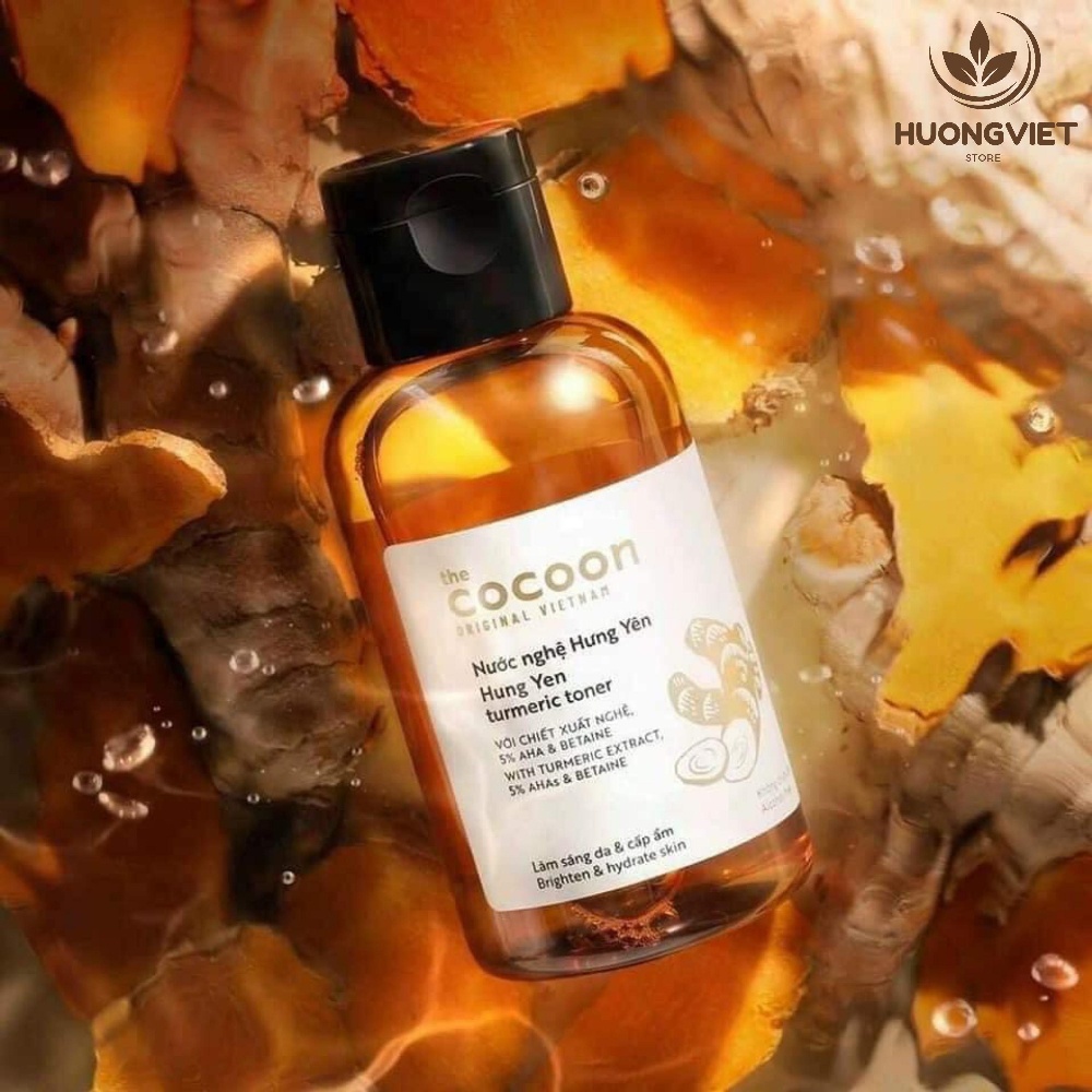 Nước Nghệ Hưng Yên Cocoon Việt Nam Chính Hãng Toner Dưỡng Trắng Cấp Ẩm Phục Hồi Se Khít Lỗ Chân Lông Cân Bằng Da khô Mụn