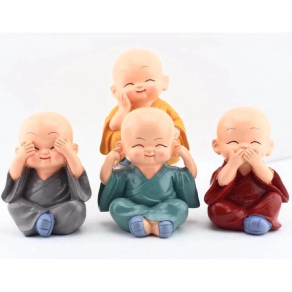 Bộ Tượng Tứ Không Với 4 Sắc Màu Ngộ Nghĩnh -dc2433.